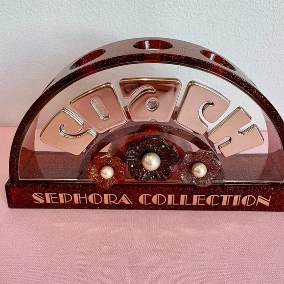 Sephora/Coach Limited Edition Makeup Brush Holder. - Picture 1 of 5